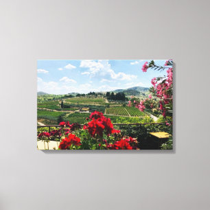 Wandkunst auf Canva - Atemberaubende toskanische A Leinwanddruck