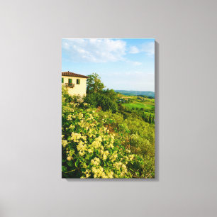 Wandkunst auf Canva - Panzano in Chianti, TUSKANIE Leinwanddruck