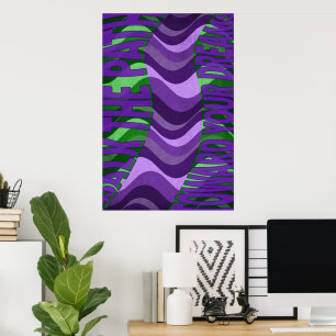 Wandkunst 'Geh den Weg zu deinen Träumen' Poster