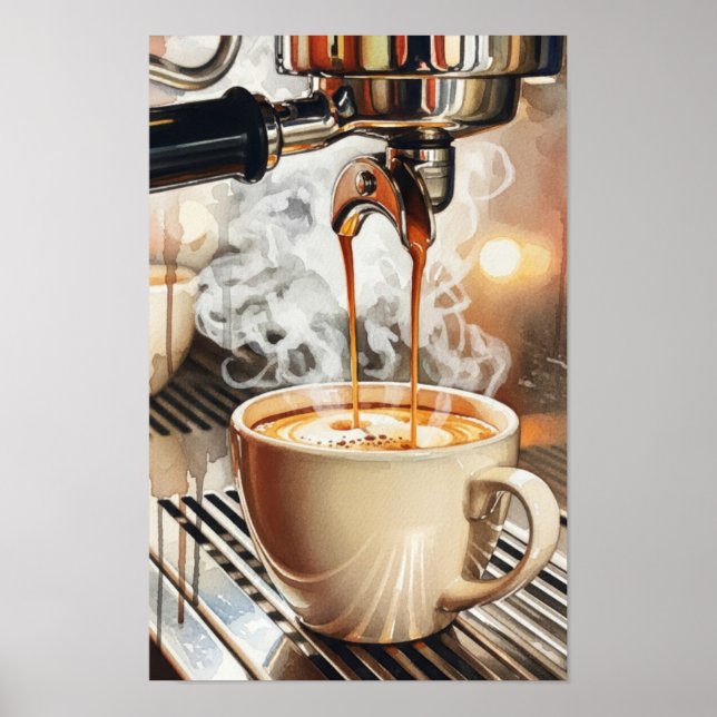 Wandkunst. Kaffeegenuss. Poster (Vorne)