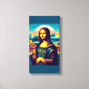 WANDKUNST Mona Lisa Porträt Fine Art Malerei Leinwanddruck