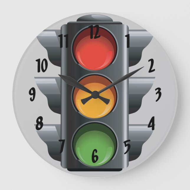 Wandleuchte für den Straßenverkehr Große Wanduhr (Vorderseite)