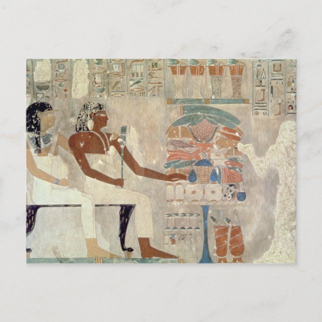 Wandmalerei aus dem Grab Rekhmire, Thebes, d Postkarte (Vorderseite)