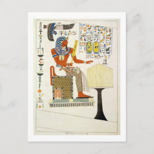 Wandmalerei aus den Gräbern der Könige von Thebes, Postkarte