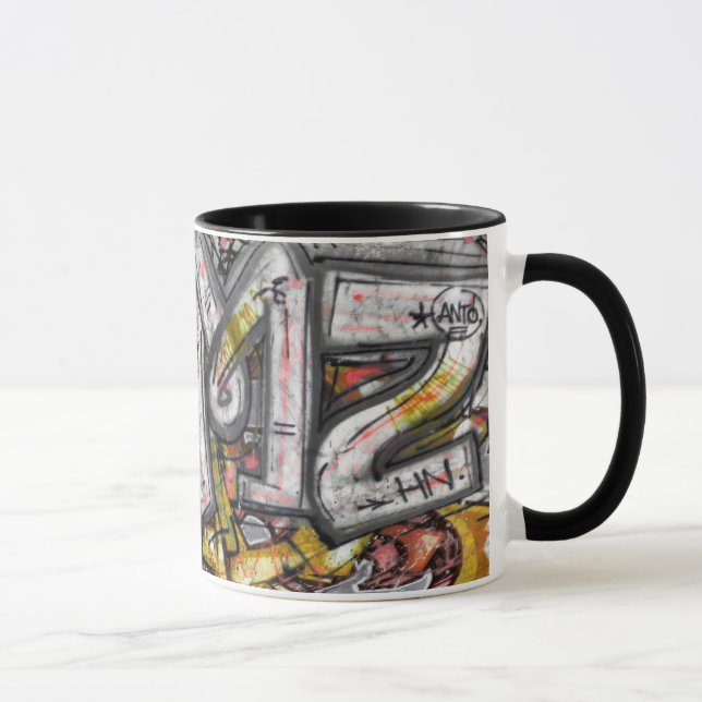 Wandmalereien Makro- Tasse (Rechts)