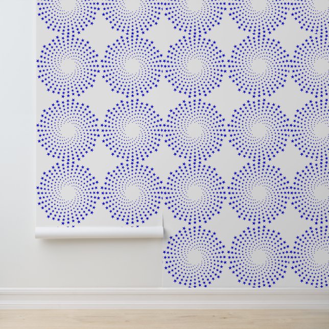 Wandpapier - Sternenspiralen Tapete (Anwendung)