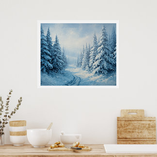Wandposter – Ruhige Naturinspirierte Heimat Poster