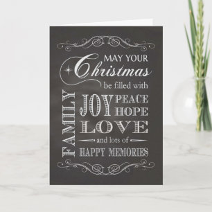 Wandtafel - Weihnachten erfüllt mit Freude Frieden