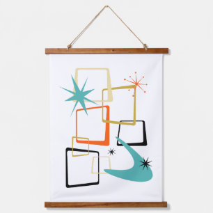  WANDTEPPICH MIT HOLZRAHMEN