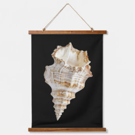Wandteppich mit Meeresmuscheln Holzrahmen