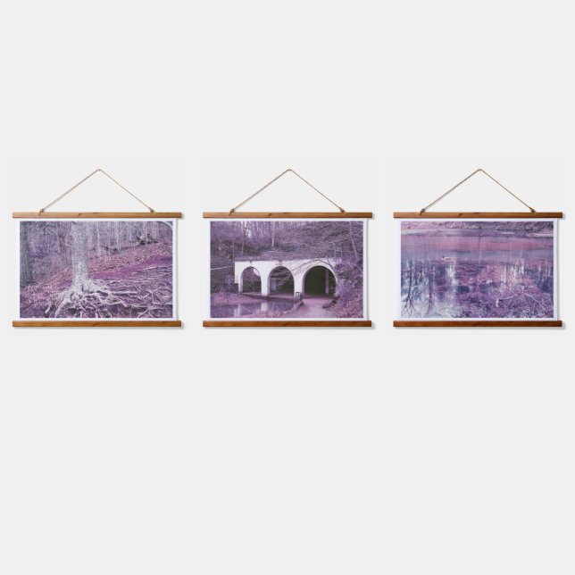 Wandteppiche aus Holz (Dreifach)