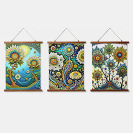 Wandteppiche aus Holz