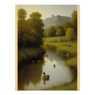 Wandteppiche aus Holz Poster