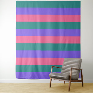 Wandteppiche aus Tri-Color-Streifen