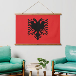Wandteppiche mit der Flagge Albaniens
