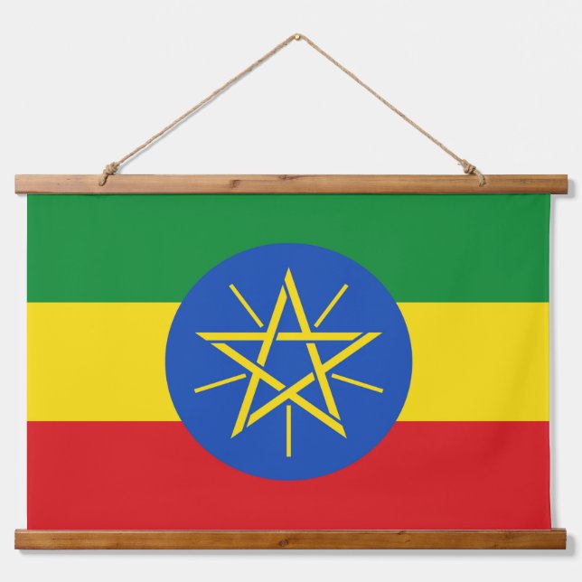 Wandteppiche mit der Flagge Äthiopiens (Vorne)