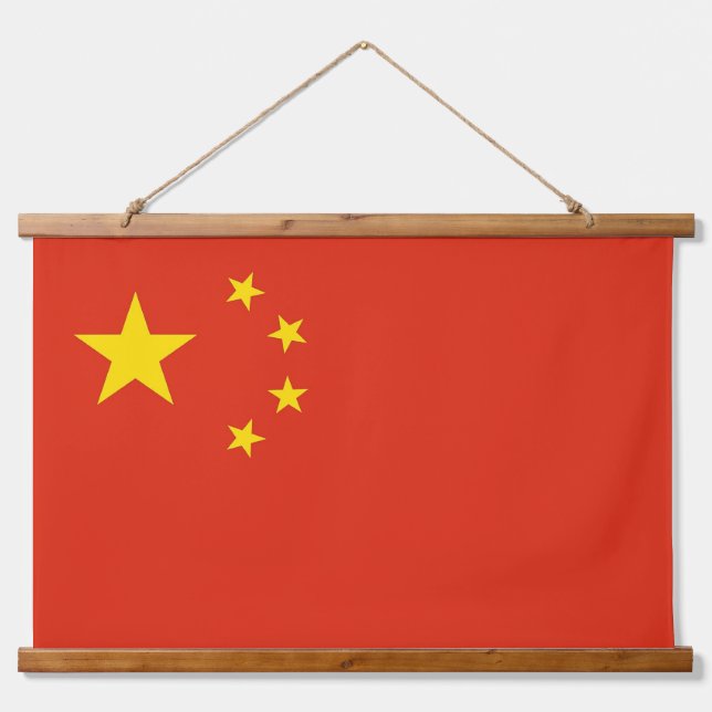 Wandteppiche mit der Flagge der China (Vorne)
