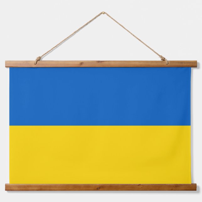Wandteppiche mit der Flagge der Ukraine (Vorne)