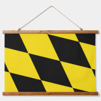 Wandteppiche mit der Flagge Münchens, Deutschland