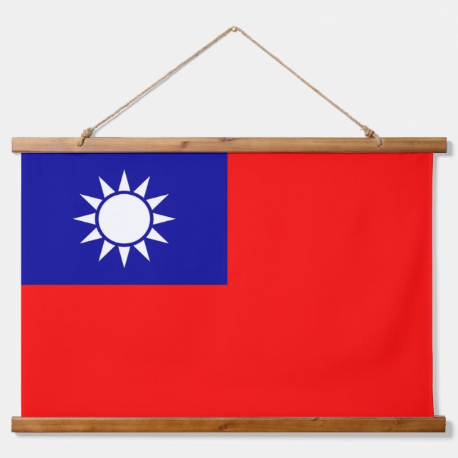 Wandteppiche mit der Flagge Taiwans (Vorne)