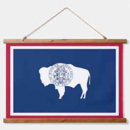 Wandteppiche mit der Flagge von Wyoming, USA