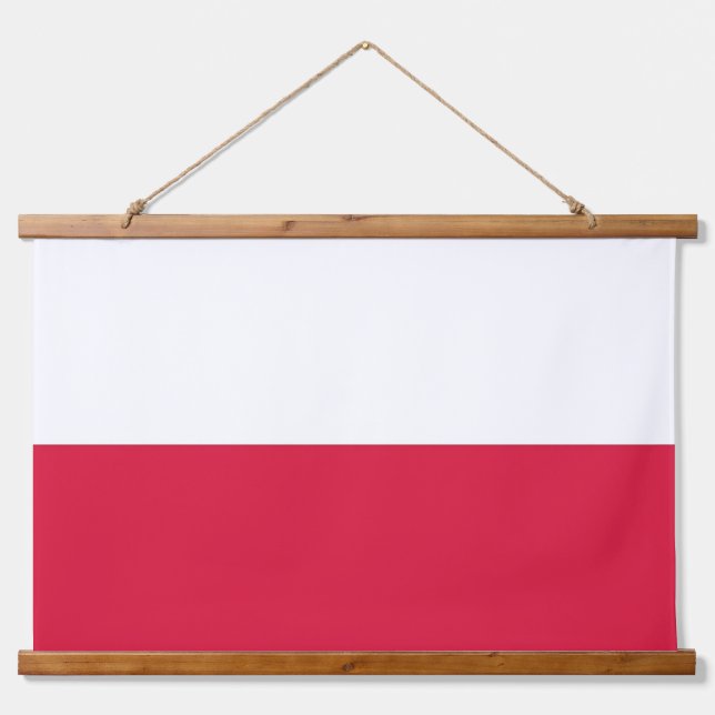 Wandteppiche mit polnischer Flagge (Vorne)