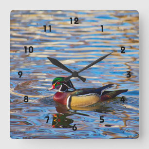 Wanduck Wall Clock Quadratische Wanduhr