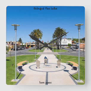 Wanduhr 27,3 cm, quadratisch