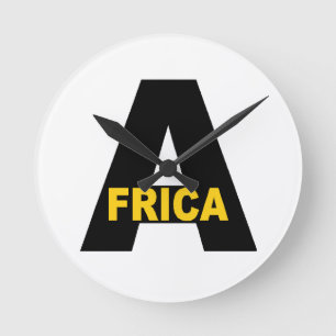 Wanduhr aus Acryl Rund Design AFRICA