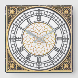 Wanduhr-Big Ben-Anzeige Quadratische Wanduhr