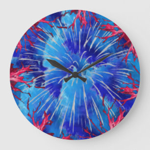 Wanduhr Blaue expression