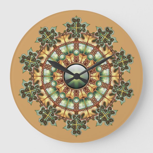 Wanduhr der Mandala #1 (Vorderseite)