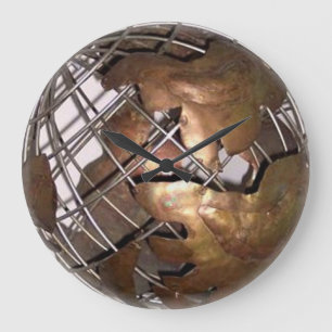 Wanduhr der Welt3d