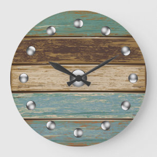 Wanduhr des Treibholz-3