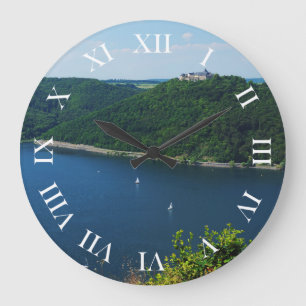 Wanduhr Edersee mit Schloß Waldeck