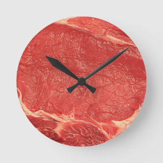 Wanduhr, Fleisch, Rindfleisch Runde Wanduhr