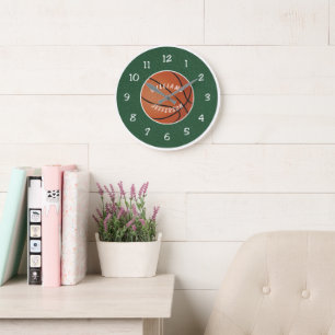 Wanduhr für Basketball-Fan personalisieren