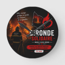 Wanduhr - "Gironde Solidaire 2026"