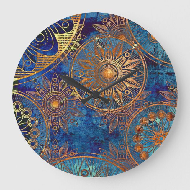 Wanduhr - Gold (Vorderseite)