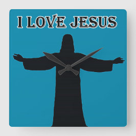 Wanduhr ich liebe Jesus