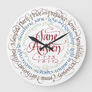 Wanduhr - Jane Austen-Zeitraum-Drama-Anpassungen