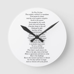 Wanduhr komplett mit ursprünglicher Poesie