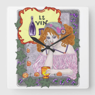 Wanduhr Le Vin Again