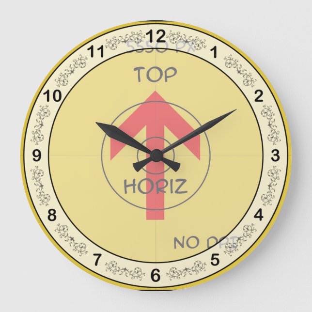 Wanduhr lg - Horizontal - Vorlage (Vorderseite)