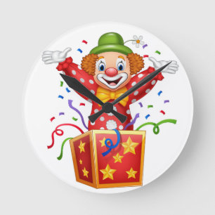 wanduhr mit Clown