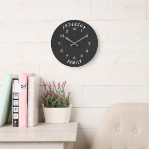 Wanduhr mit Familienname