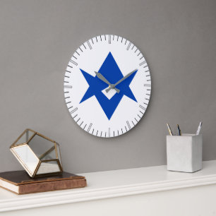 Wanduhr mit Flagge von Toyota City, Japan
