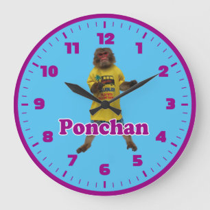 Wanduhr Ponchan.ぽ ん の ち アん