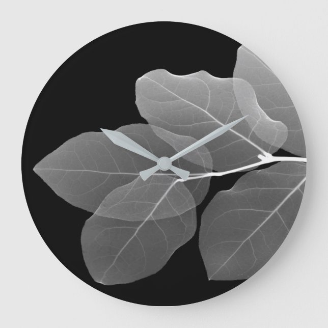 Wanduhr - Röntgen Blätter (Vorderseite)