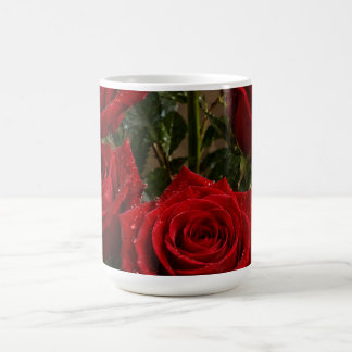 Wanduhr Rosen Kaffeetasse
